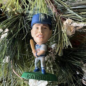 Eric Karros Headliners Christmas Tree Ornament Vintage 90s Los Angeles Dodgers